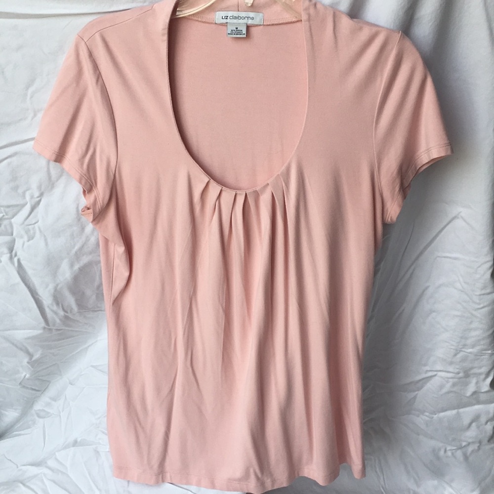 Liz Claiborne soft pink blouse